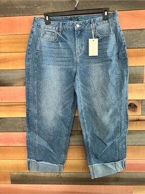 Flamingals Stretchy Barrel Cuffed Jeans 2X